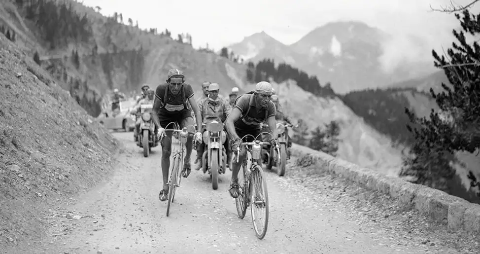 Coppi y Bartali en el Tour de Francia de 1949