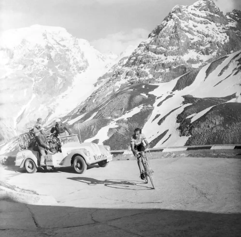 Fausto Coppi en el Stelvio